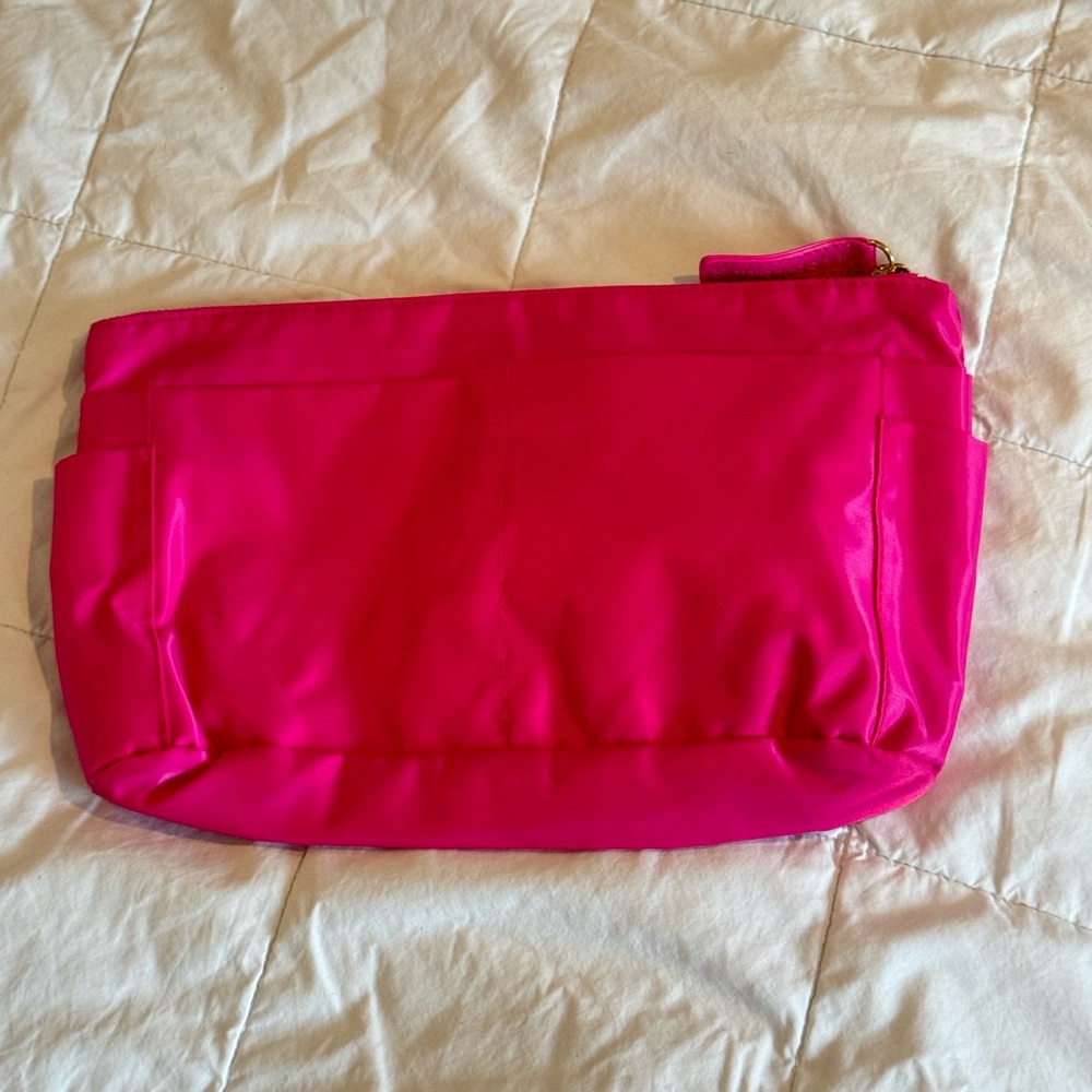 Sonia Kashuk Hot Pink Makeup Cosmetic Bag new without tags lots of pockets!